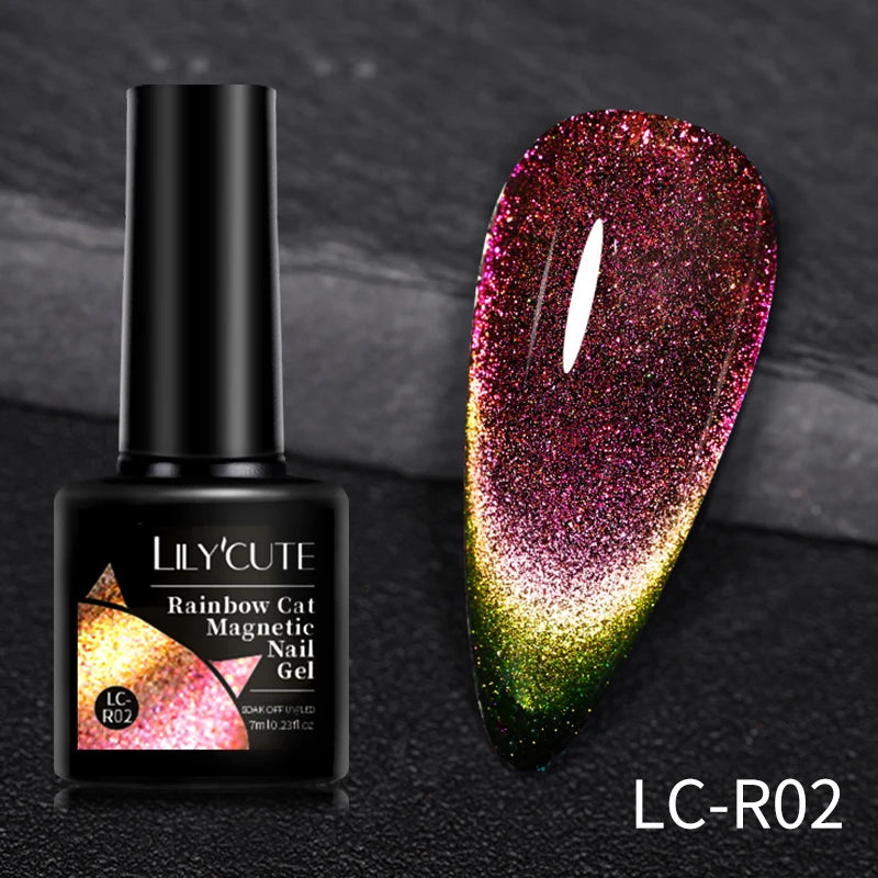 9D Rainbow Reflective Nail Gel Polish