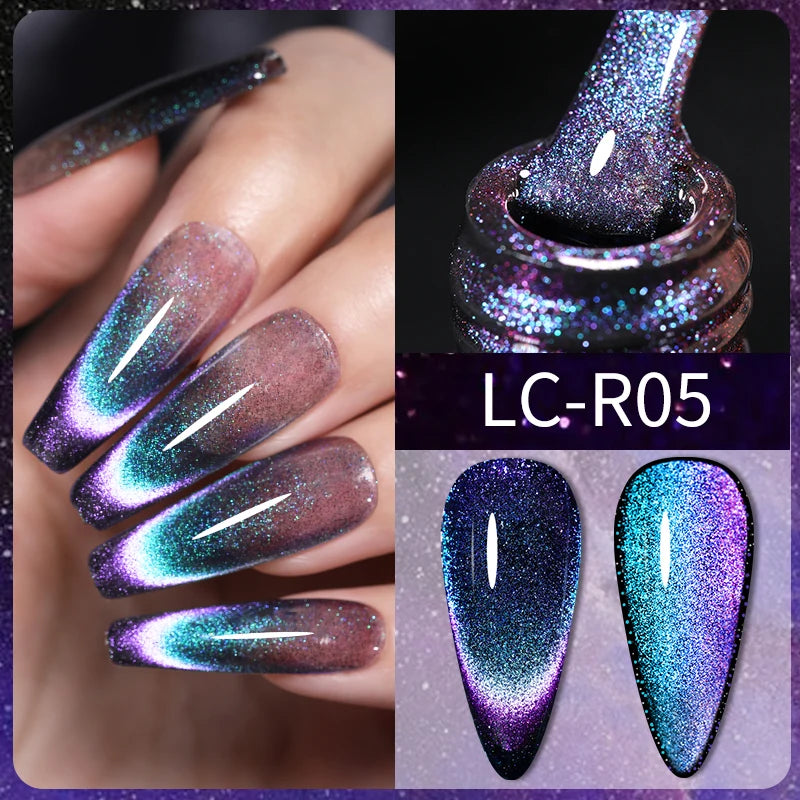 9D Rainbow Reflective Nail Gel Polish