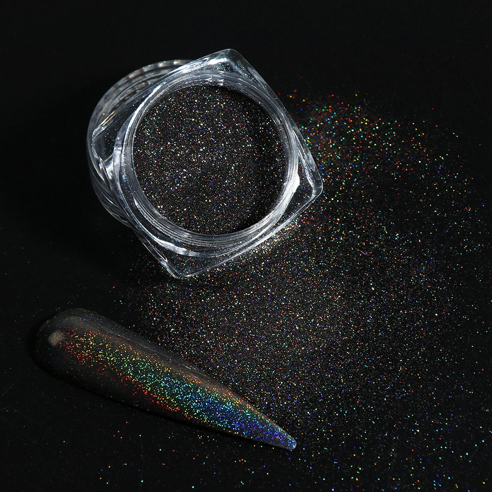 White Chrome Pearl Nail Powder