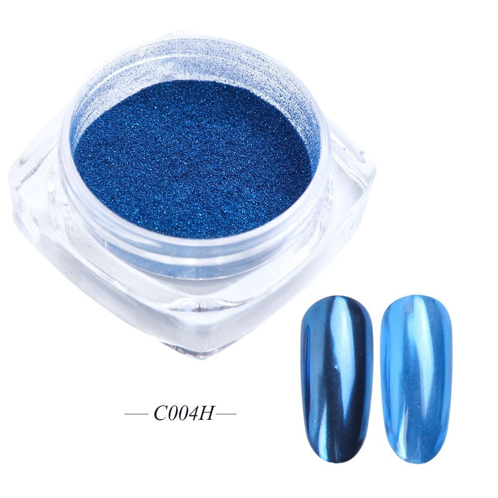 White Chrome Pearl Nail Powder