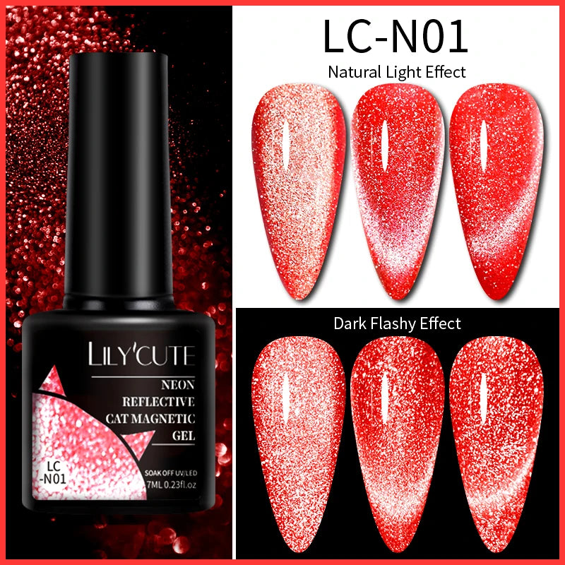 9D Rainbow Reflective Nail Gel Polish
