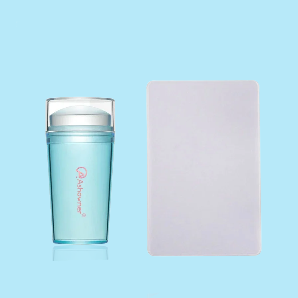 Transparent Nail Stamper With Scraper